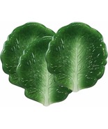 Ebros 10&quot;L Ceramic Fresh Hearty Collard Green Leaf Shaped Serving Plate ... - $56.03 CAD