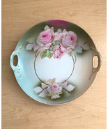 Vintage OG China Collectible 10&quot; Serving Plate Rose Design Made in Germany - £23.22 GBP