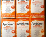 Lot of 6 Amberen Multi-Symptom Menopause Relief 60 Capsules In Each - $108.89