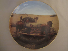 TAKING A BREATHER collector plate EMMETT KAYE Farming the Heartland HORS... - £11.76 GBP