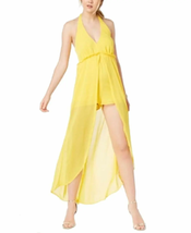 Material Girl Juniors Halter Romper with Sheer Overlay Maxi Skirt Size:Small - £43.63 GBP