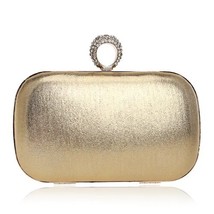 Fashion Finger Ring Women  Clutch Bags s Satin Chain  Rhinestones Party Handbags - £134.87 GBP