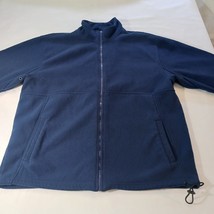 IZOD Men's Blue Full Zip Pockets Fleece Sweatshirt Long Sleeve Size XL image 8