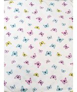 Carter’s Butterfly Baby Blanket Receiving Swaddle jersey pink blue butte... - $390.03 MXN