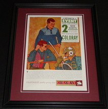 1959 Van Heusen Coloray 11x14 Framed ORIGINAL Vintage Advertisement Poster - $44.54