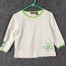 Jane Ashley Top Medium Women&#39;s Short Sleeve 100% Cotton Adults M - $13.94 CAD