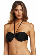 Kamalikulture Classic Bandeau Size Small S Women&#39;s Swim Top Black - £7.88 GBP