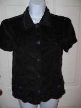 Cherokee Black Short Sleeve Jacket Size XL Girl&#39;s EUC - $17.52