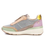 Xti Women&#39;s Leather Trainers Sneakers Aqua - $125.23 CAD