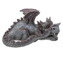 Pacific Trading Blue Dragon Laying Down Figurine 7.4 Inch - $30.99