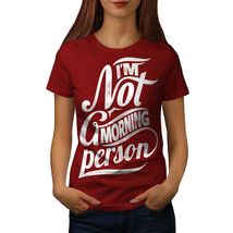 Wellcoda Not Morning Person Womens T-shirt, Like Casual Design Printed Tee - £15.00 GBP+