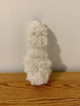 VTG White Curly  Ft Snow Tinsel Garland Wire Twist Iridescent Silver Loo... - $18.53