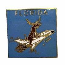 Florida Elks Space Shuttle BPOE Benevolent Protective Order Enamel Hat Pin - £6.22 GBP