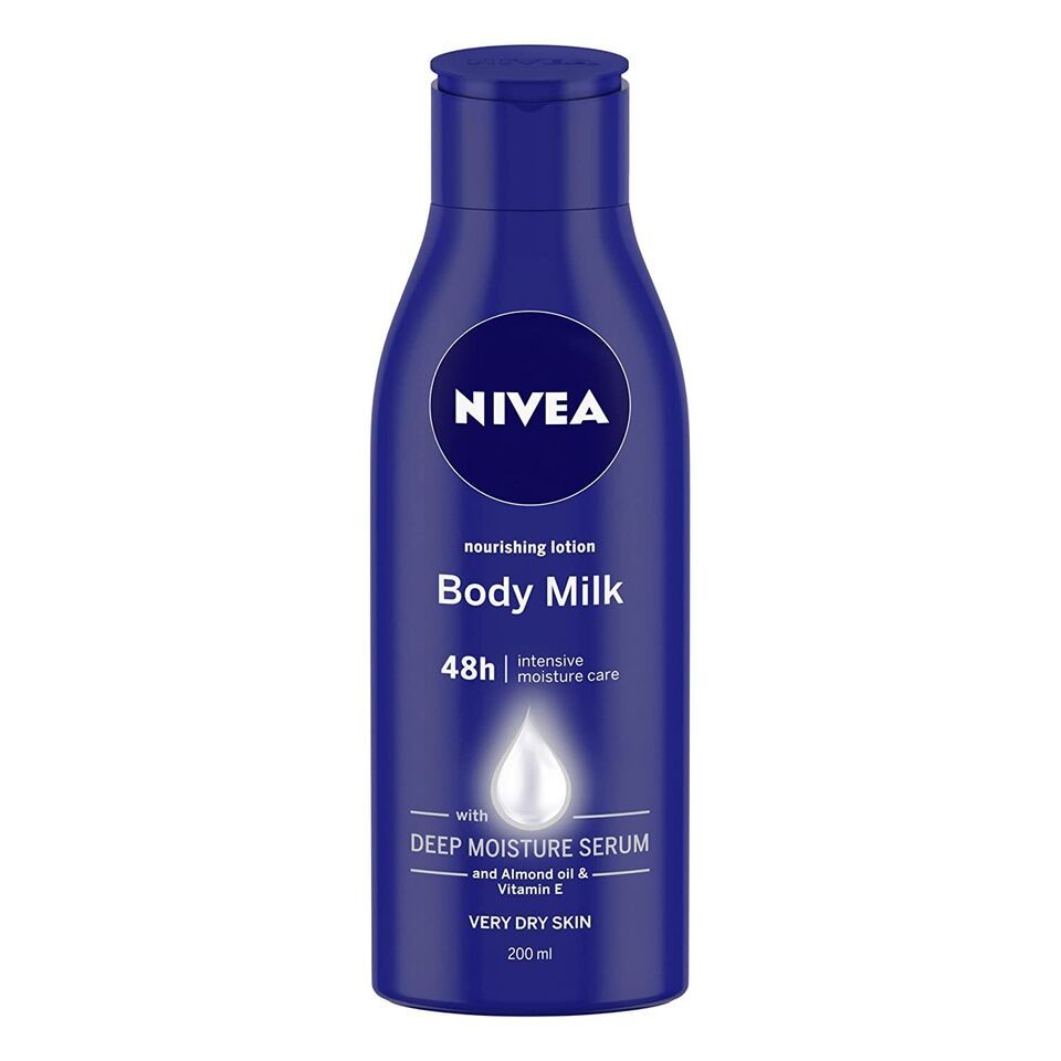 2X Nivea Body Lotion for Very Dry Skin,Nourishing Body Milk 200 ml, Free Shpping