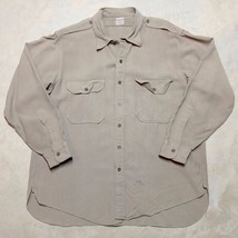 Vintage 40s 50s WWII Lion of Troy US Regulation Military Shirt Size L/XL... - £18.18 GBP