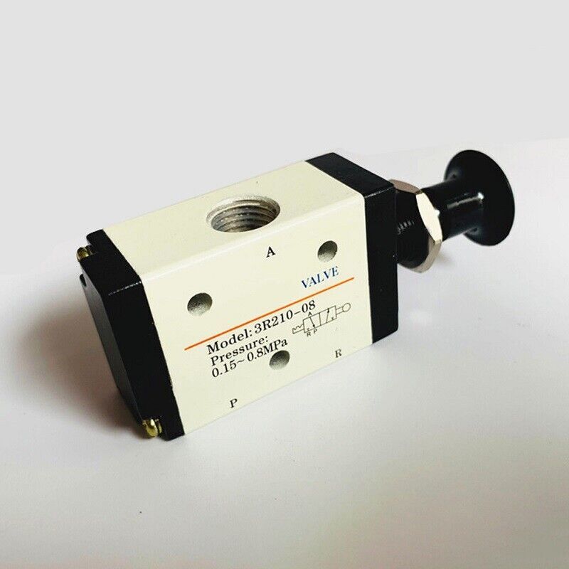 Pneumatic Air Valve 3R210-08 3 Ways 2 Position 1/4&quot;BSPT Hand Push Pull C... - $12.70