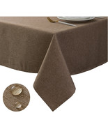 Tektrum 70&quot;X70&quot; Square Faux Textured Tablecloth-Waterproof/Spill Proof -... - £19.55 GBP