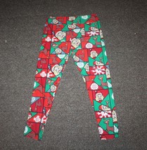 Tc2 Lularoe Leggings Christmas Rare Holiday Design Tall and Curvy Cute Pattern - £12.17 GBP