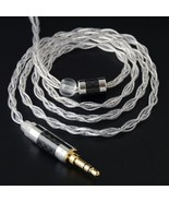 Pure Silver Earphone Upgrade Cable 3.5/2.5/4.4mm MMCX/NX7 Pro/QDC/0.78mm... - £28.80 GBP+