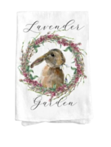 Spring Bunny Lavender Garden Flour Sack Dish Towel Kitchen Tea Towel - $128.65 MXN