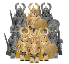 8pcs Assortment Ragnarok Asgard Einherjar Guard Berserker Minifigures Toys - £12.45 GBP