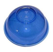 Vintage Pyrex 325 Clear Blue Glass Mixing Bowl 2.5L USA No Stovetop image 7