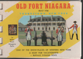 Old Fort Niagara, Youngstown,  New York 10 Colorfoto Souvenir Spiral Boo... - $1.75