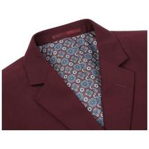 Men RENOIR suit Solid 2 Button Business Formal All Purpose Slim Fit 201-8 Wine image 6