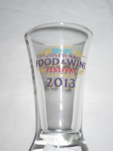 Disney Food &amp; Wine 2013 Festival Tall Shot Glass Ltd Availability By Dis... - $23.71