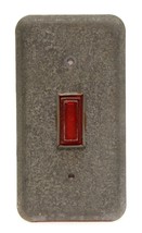 Emergency Red Light Cover Wall Plate Industrial Galvanize Metal Vintage - £7.71 GBP