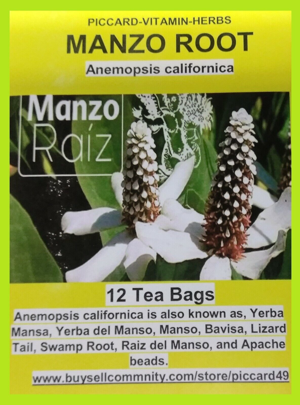 15 Raiz del Manzo Tea Bags - $8.95