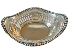 Vintage Gorham Sterling Silver .925 Pierced Nut Dishes A4775 Engraved&quot; D&quot; - $29.65