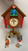 Vintage 1995 Lustre Fame Dangle Mobile Clock Christmas Ornament No Box - £15.56 GBP