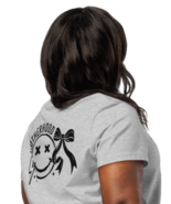 Women’s Organic Ribbed Neck T-Shirt – Motherhood Back Print Heather Grey - $1,035.11 MXN