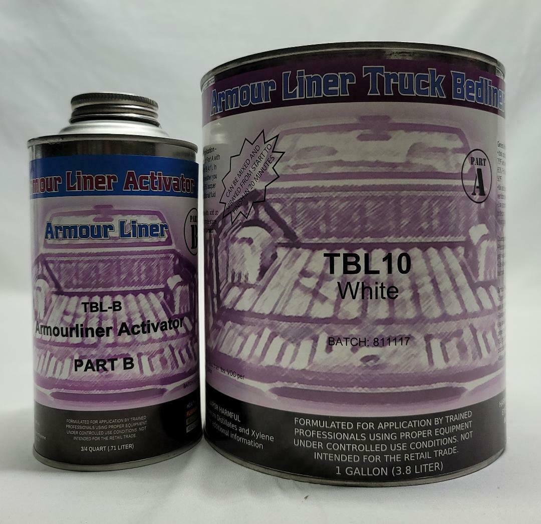 Primary image for White Armour Liner TBL10 Spray in Truck Bed Liner 5 Quart Kit Liner & Activator