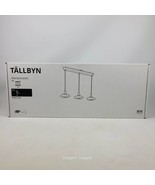IKEA TALLBYN Pendant Lamp with 3 Lamps Nickel Plated/opal Glass 35&quot; Seal... - $197.99
