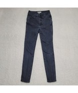 Madewell Womens Jeans Size 25 10&quot; High Rise Skinny Dark Gray Fair Trade - £18.05 GBP