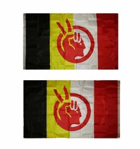 3X5 AIM American Indian Movement Flag 2 Sided Double Sided Banner USA SELLER - £39.93 GBP