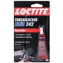 Loctite 24200 Removable Blue Threadlocker 242 for Fasteners 1/4&quot; - 3/4&quot; - £17.97 GBP