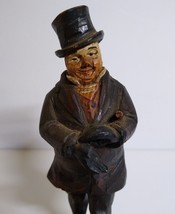Charles Dickens ANRI Mr. Micawber Vintage 5&quot; Carved Wood Figurine 1920s Italy - £75.51 GBP