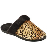 Totes Women&#39;s Faux Suede Slippers Size XL 9-10 Leopard Memory Foam Loafe... - $22.24