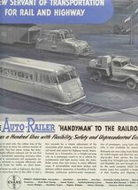 Auto Railer Handyman to the Railroads Magazine Ad 1930's Evans Products - $15.84