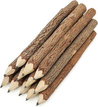 BSIRI Pencil Wood Graphite Wooden Tree Rustic Twig Pencils Birch of 12 Camping - £5.47 GBP