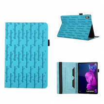 For Lenovo Tab P11 Lucky Bamboo Pattern Leather Tablet Case(Blue) - £18.88 GBP