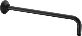 Bestill 16 Inch L-Shaped Shower Head Extension Arm, Shower Arm And, Matte Black - £27.30 GBP