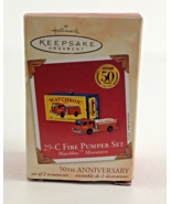 Hallmark Keepsake Christmas Ornament 29-C Fire Pumper Set Matchbox Minia... - $371.52 MXN