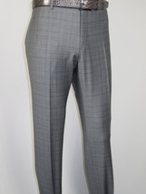 Men Suit BERLUSCONI Turkey Italian Wool 180's Glenn Plaid K230-12 Gray Blue image 10