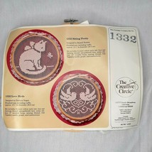 1986 NEW Sitting Pretty 1332 Embroidery Cat Kitten Creative Circle Kit Unopened - $9.89