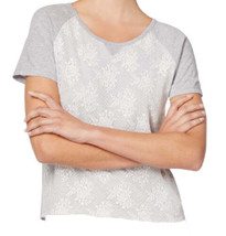 Flora by Flora Nikrooz Womens Debbie Knit Pajama Top Only,1-Piece,Gray Size M - £15.16 GBP