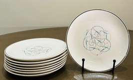 Set Of 8 VINTAGE HOMER LAUGHLIN CAPRI RHYTHM Bread Plates, 6.25” - £19.34 GBP